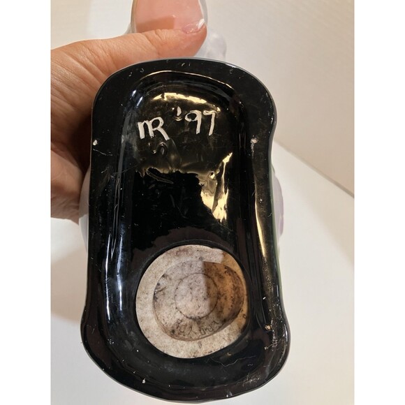 Vintage Hand Painted Artisan Made Ceramic Donkey Piggy Coin Bank Signed NR 1997 - Picture 6 of 7